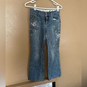 Vintage Limited Too Embroidered Boy Fit Jeans Size 12
